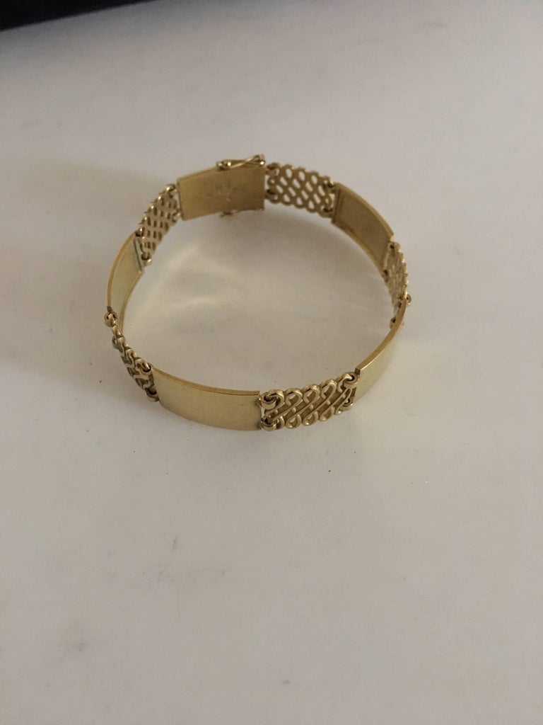 Georg Jensen 18 Karat Gold Bracelet No. 314B For Sale at 1stDibs