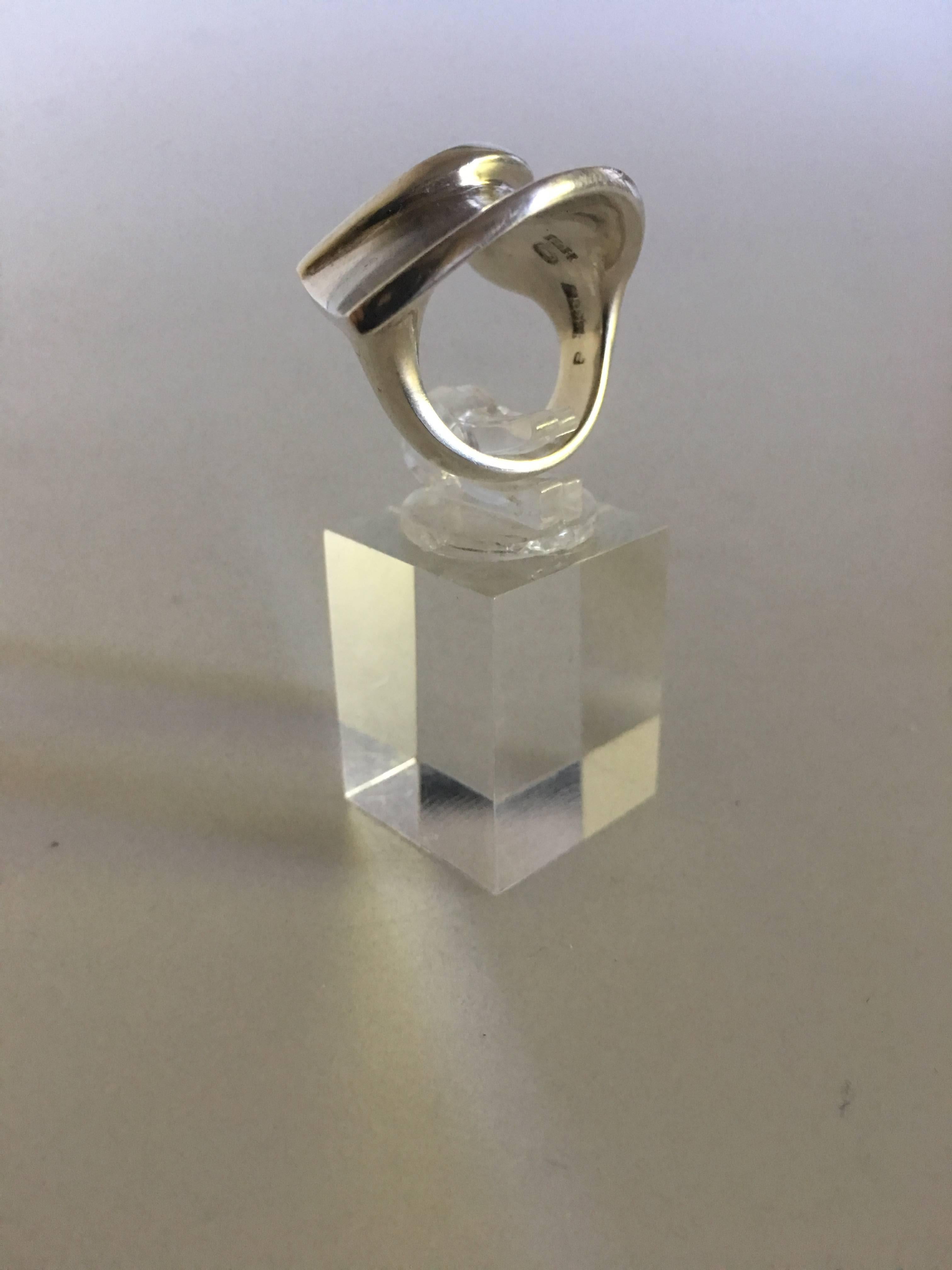 Women's Georg Jensen / Hans Hansen Sterling Silver Ring For Sale