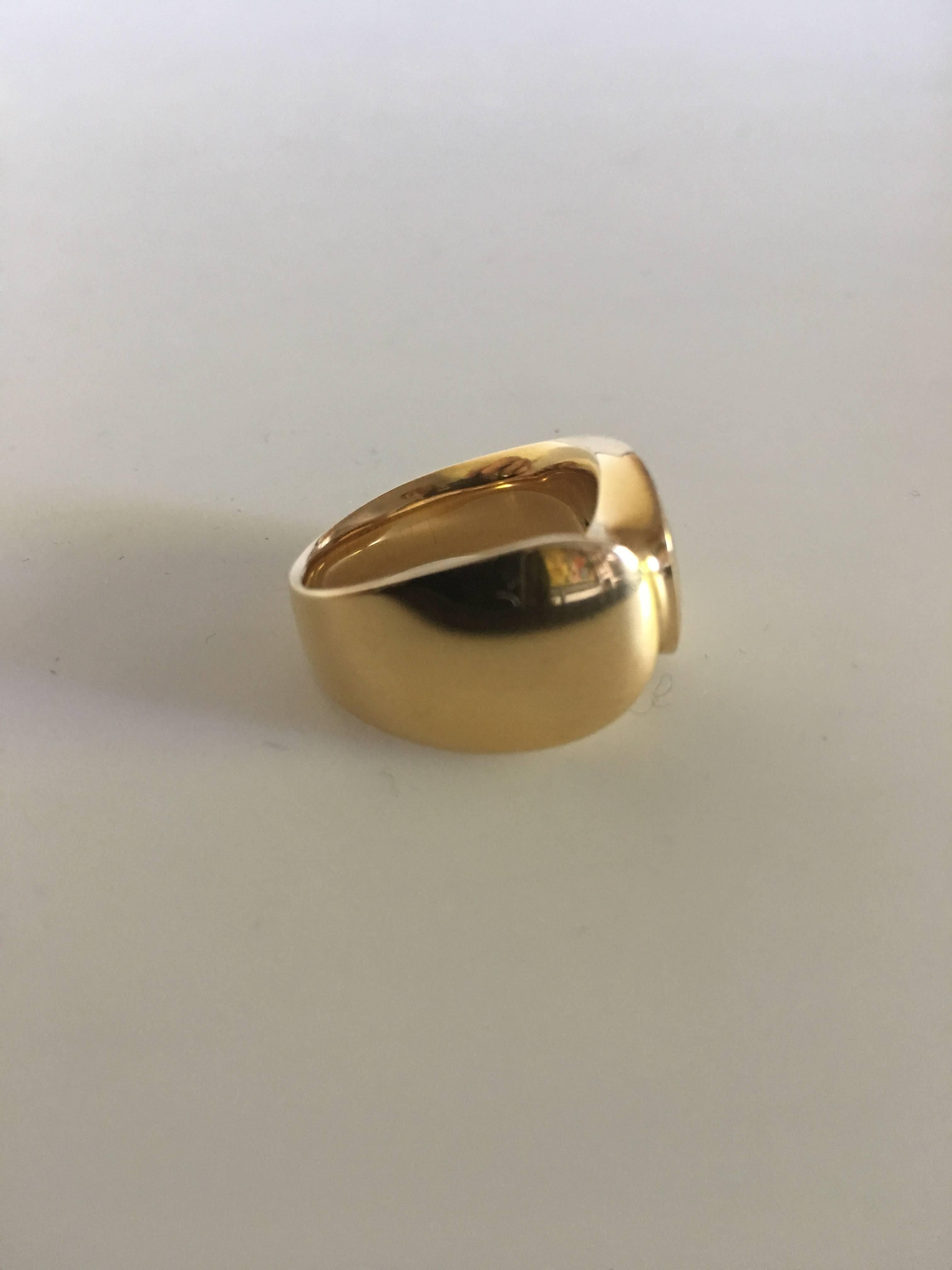 Modern Georg Jensen 18 Karat Gold Nanna Ditzel Ring