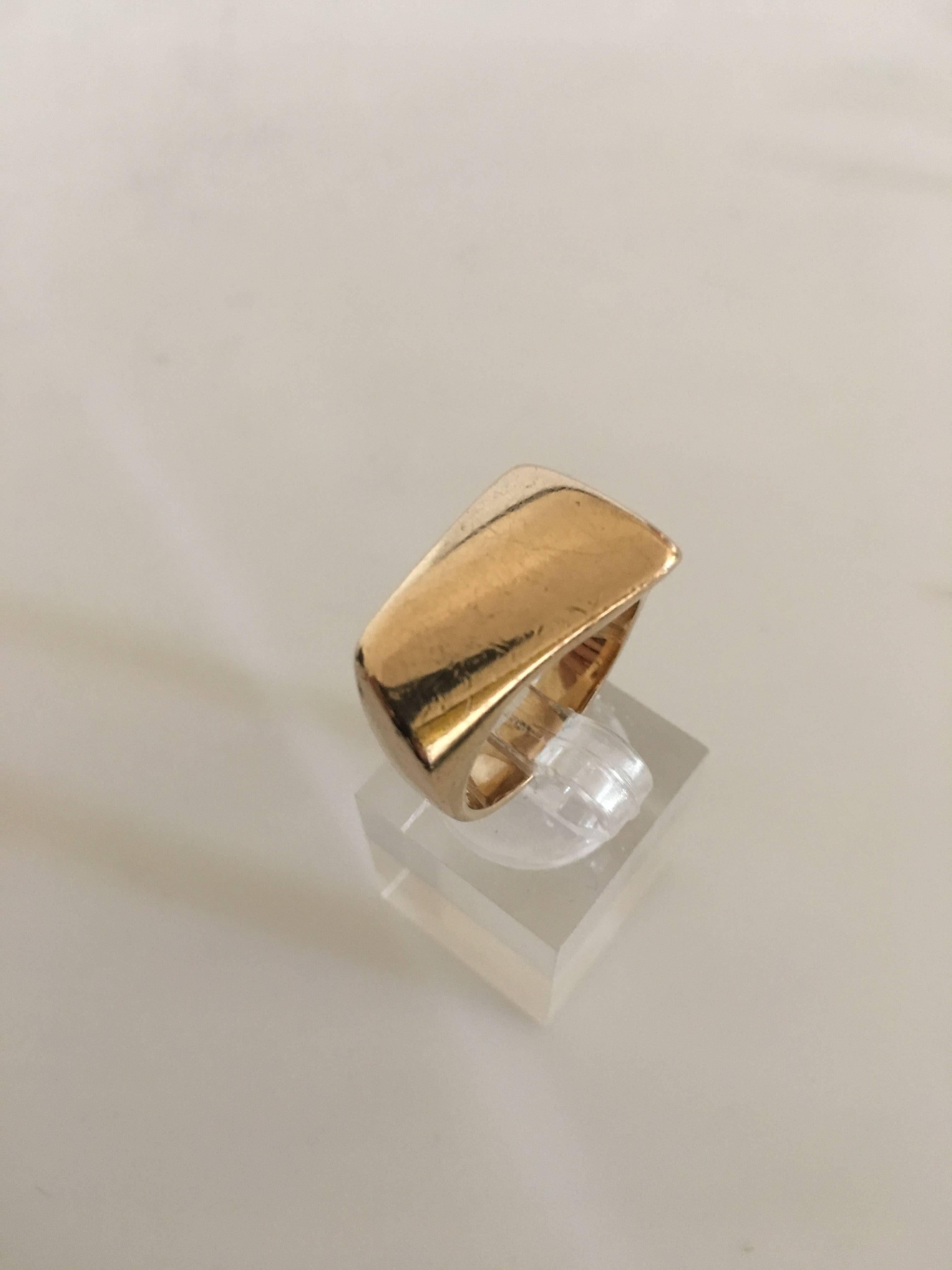 Modern Georg Jensen 18 Karat Gold Ring No. 1141