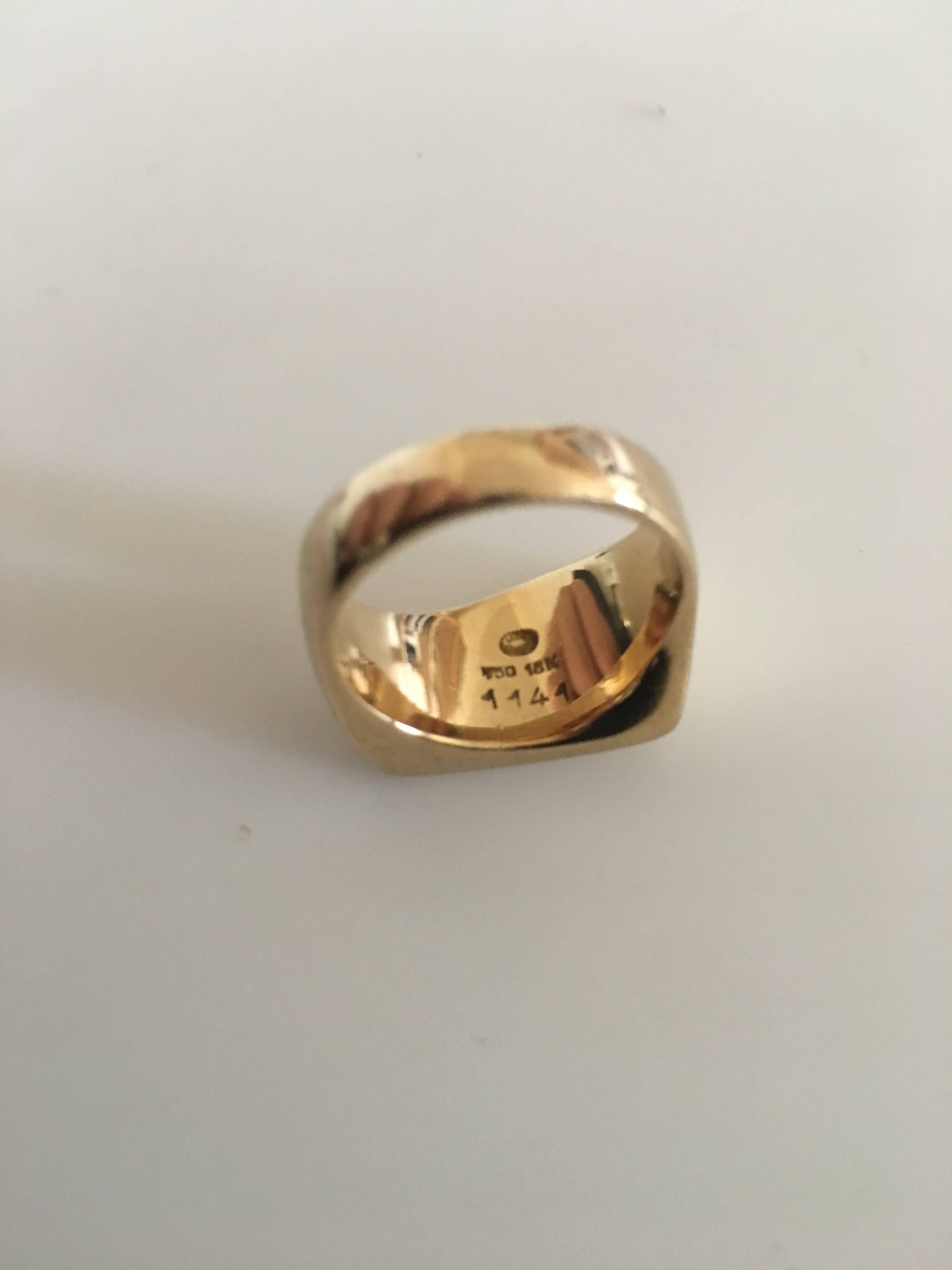 Georg Jensen 18 Karat Gold Ring No. 1141 In New Condition In Copenhagen, DK