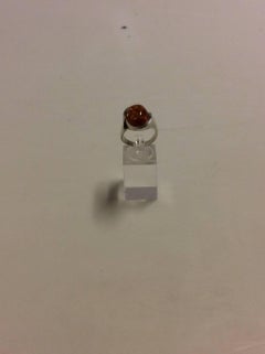 Niels Erik From Sterling Silver Ring with Amber