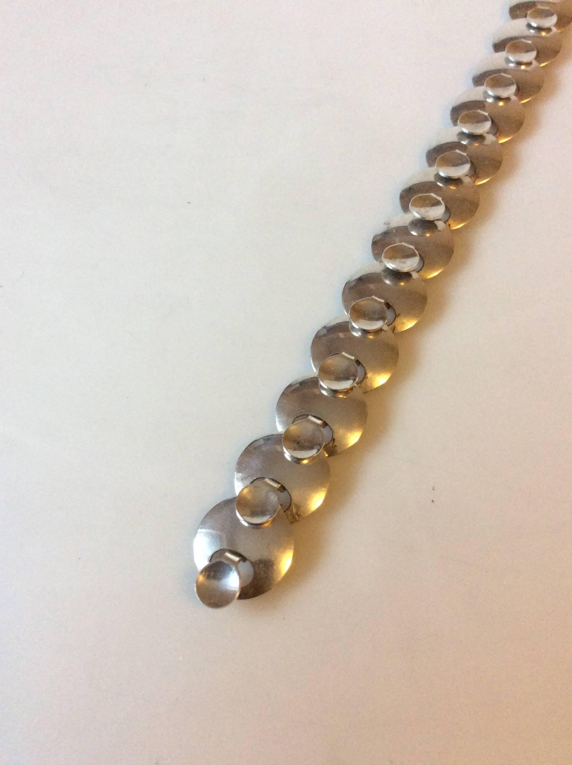 Georg Jensen Sterling Silver Bracelet by Ibe Dahlquist no. 172.

Measures 19cm / 7 1/2