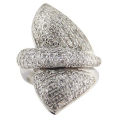 Bagues cocktail en or blanc 18 carats et diamants