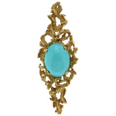 Turquoise 18 Karat Yellow Gold Ring