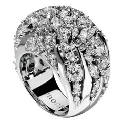 Monseo 'Arbre' Diamond White Gold Ring