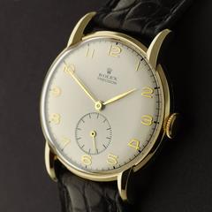 Rolex Precision:: 14 Karat Gold:: um 1945.