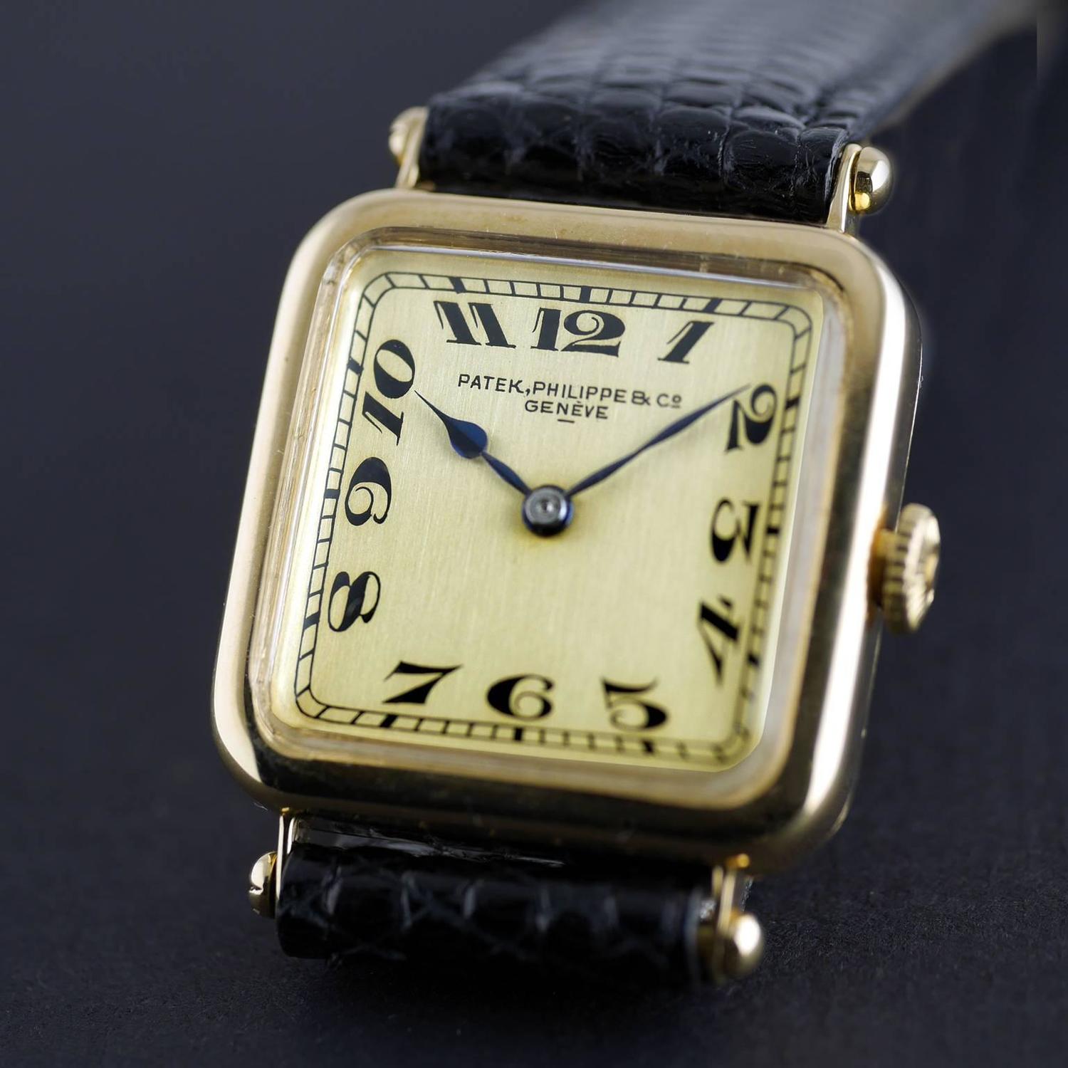 18ct Patek Philippe wristwatch dated 1917 For Sale at 1stdibs