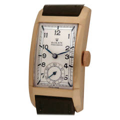Rolex Yellow Gold Prince Elegante Curvex Wristwatch, 1937 4