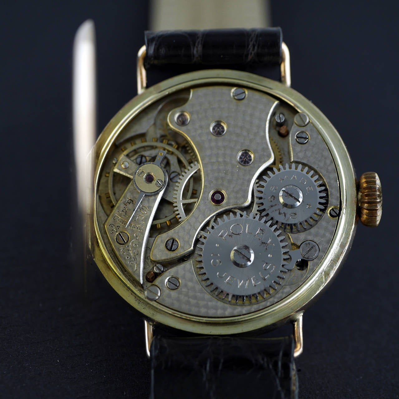 Rolex Rose Gold Officer's Wristwatch 1916 1