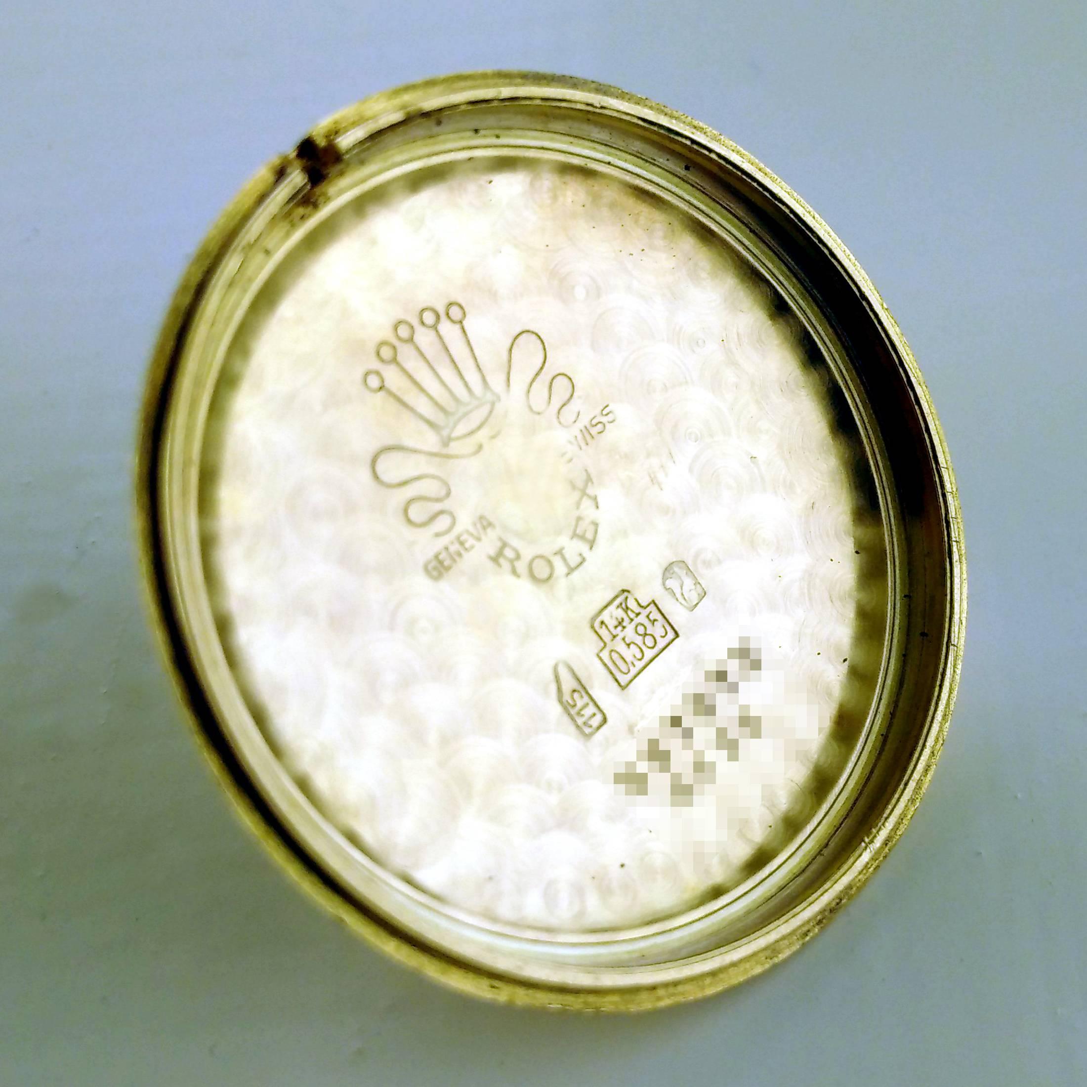 Rolex Precision:: 14 Karat Gold:: um 1945. 5
