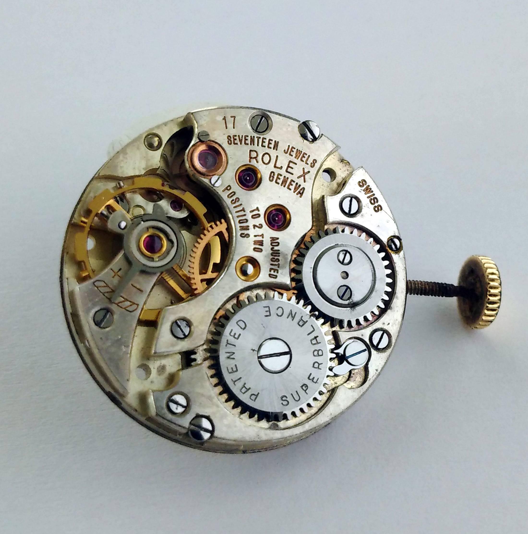 Rolex Precision:: 14 Karat Gold:: um 1945. 6