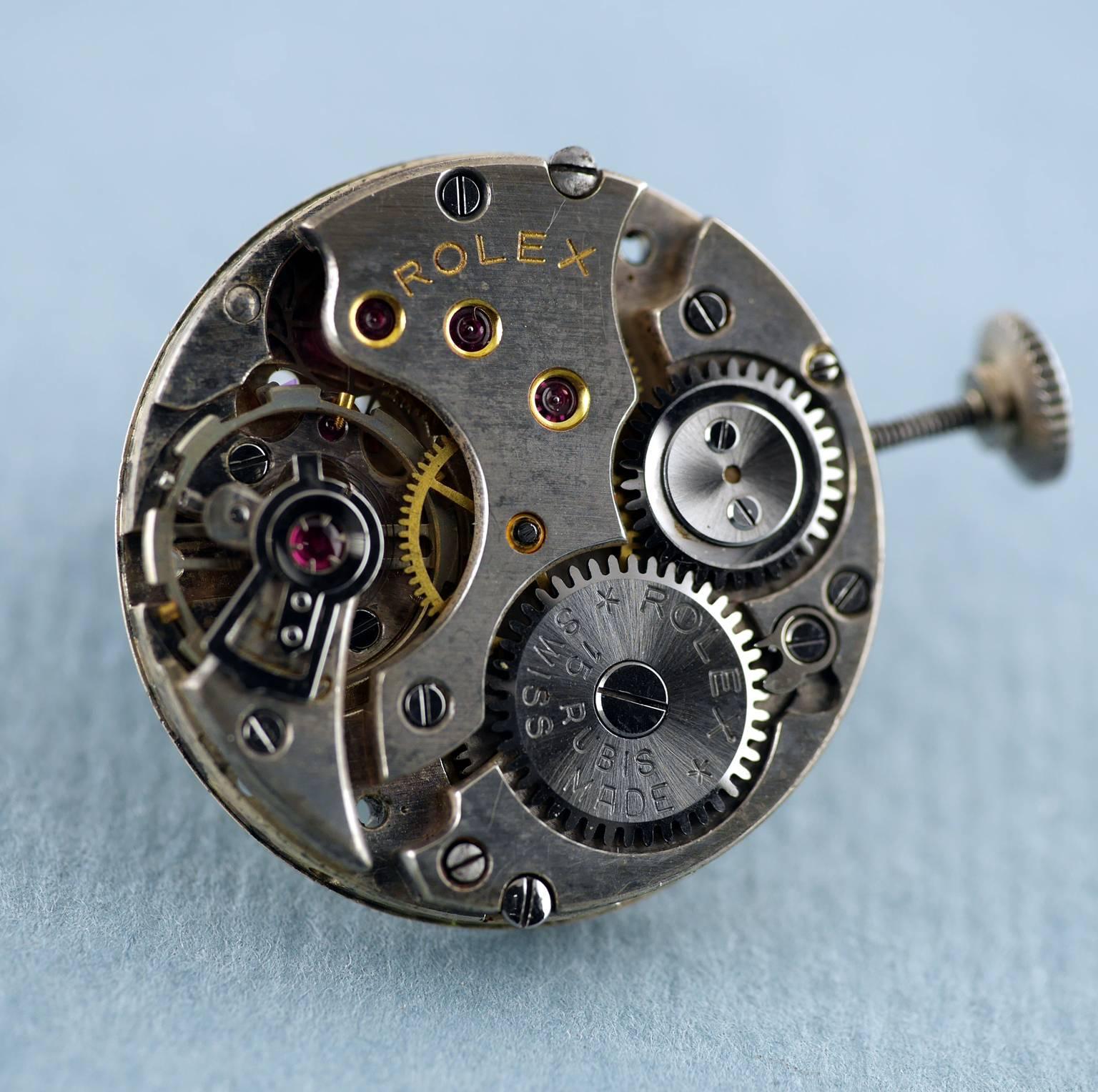 Rolex Stainless Steel Precision Shock Resisting Wristwatch c1945 4