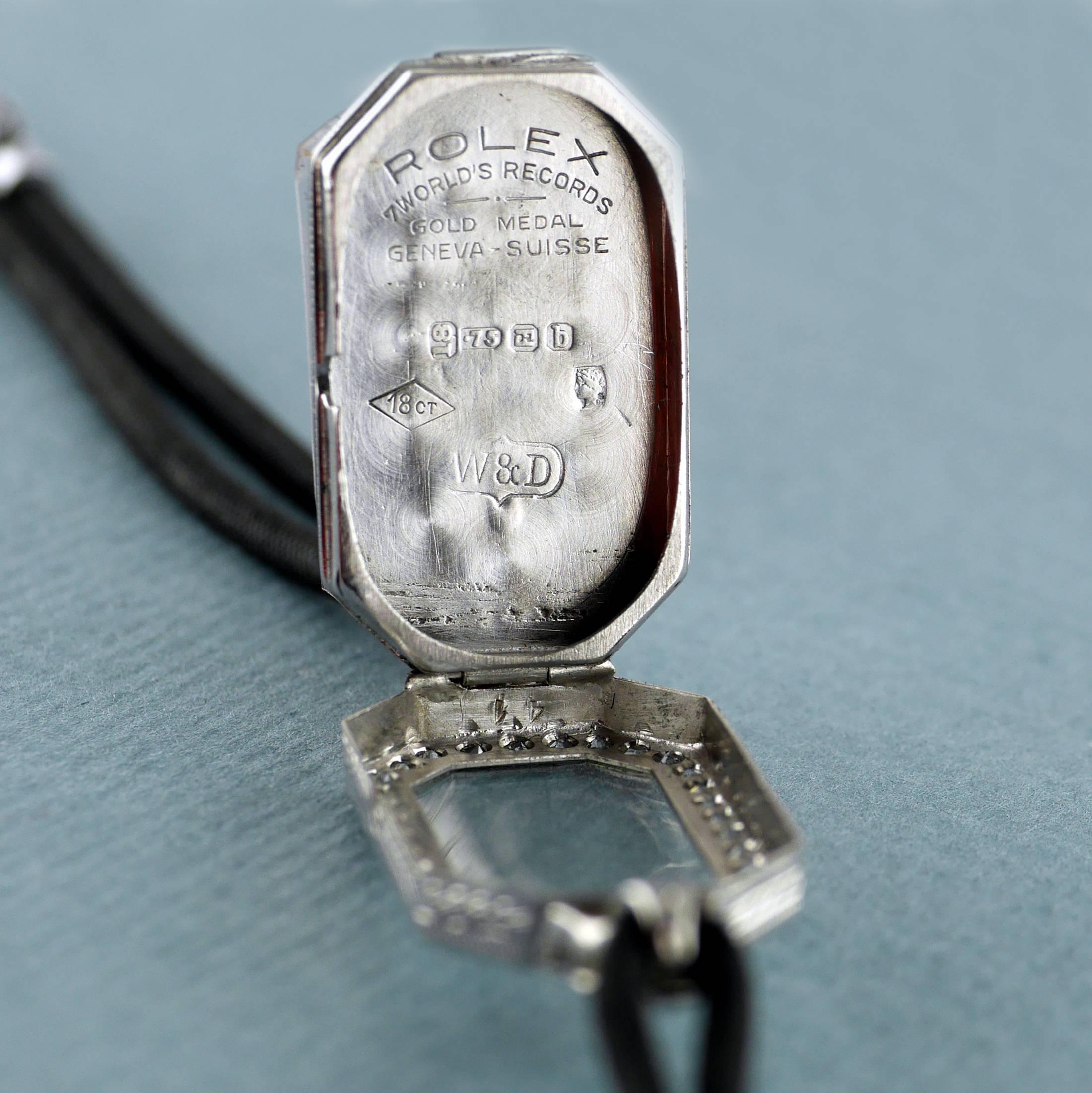 Rolex Ladies White Gold Diamond Wristwatch, 1924 1