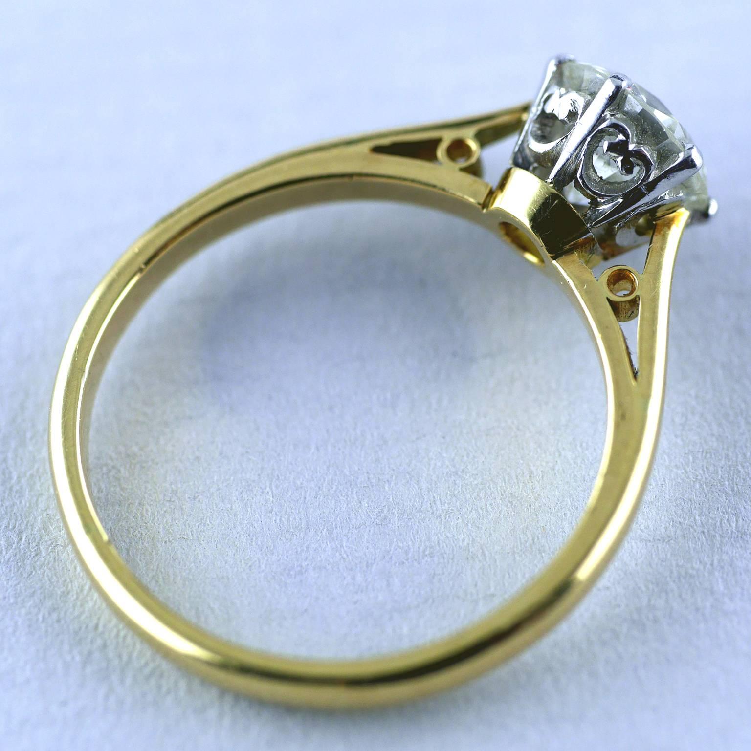 1.15 carat diamond solitaire ring