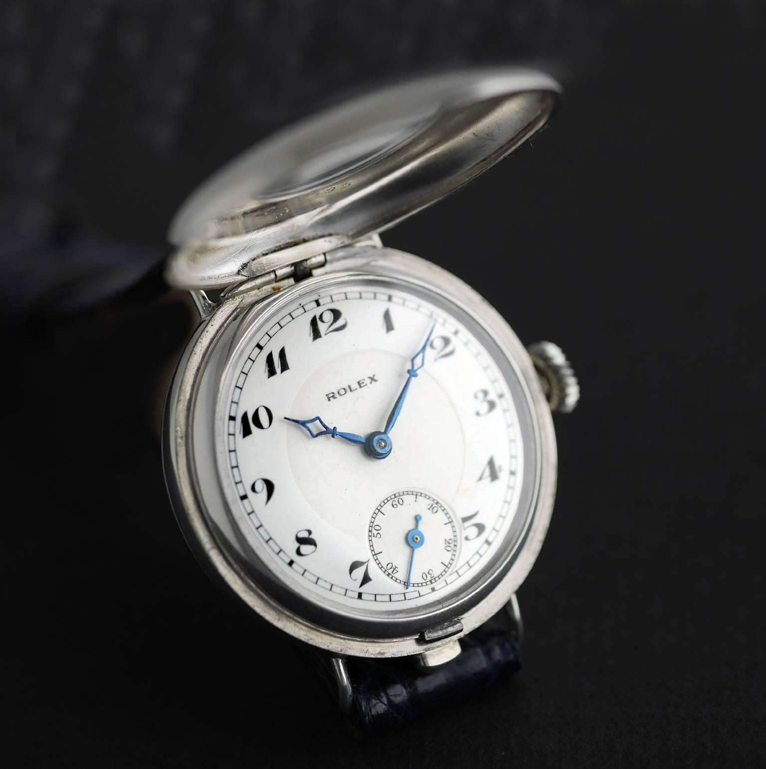 half hunter wrist watch