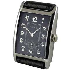 Used Rolex Sterling Silver Art Deco Wristwatch, 1930