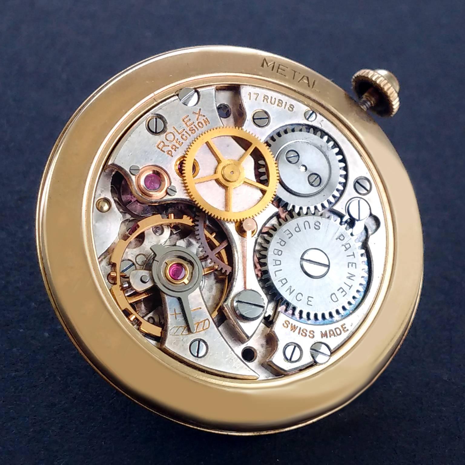 Rolex Yellow Gold Precision Wristwatch, circa 1958 4