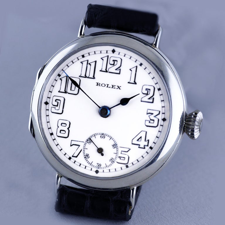 Rolex Silver Officers Trench Watch, 1916 at 1stDibs | 1916  display picture 3