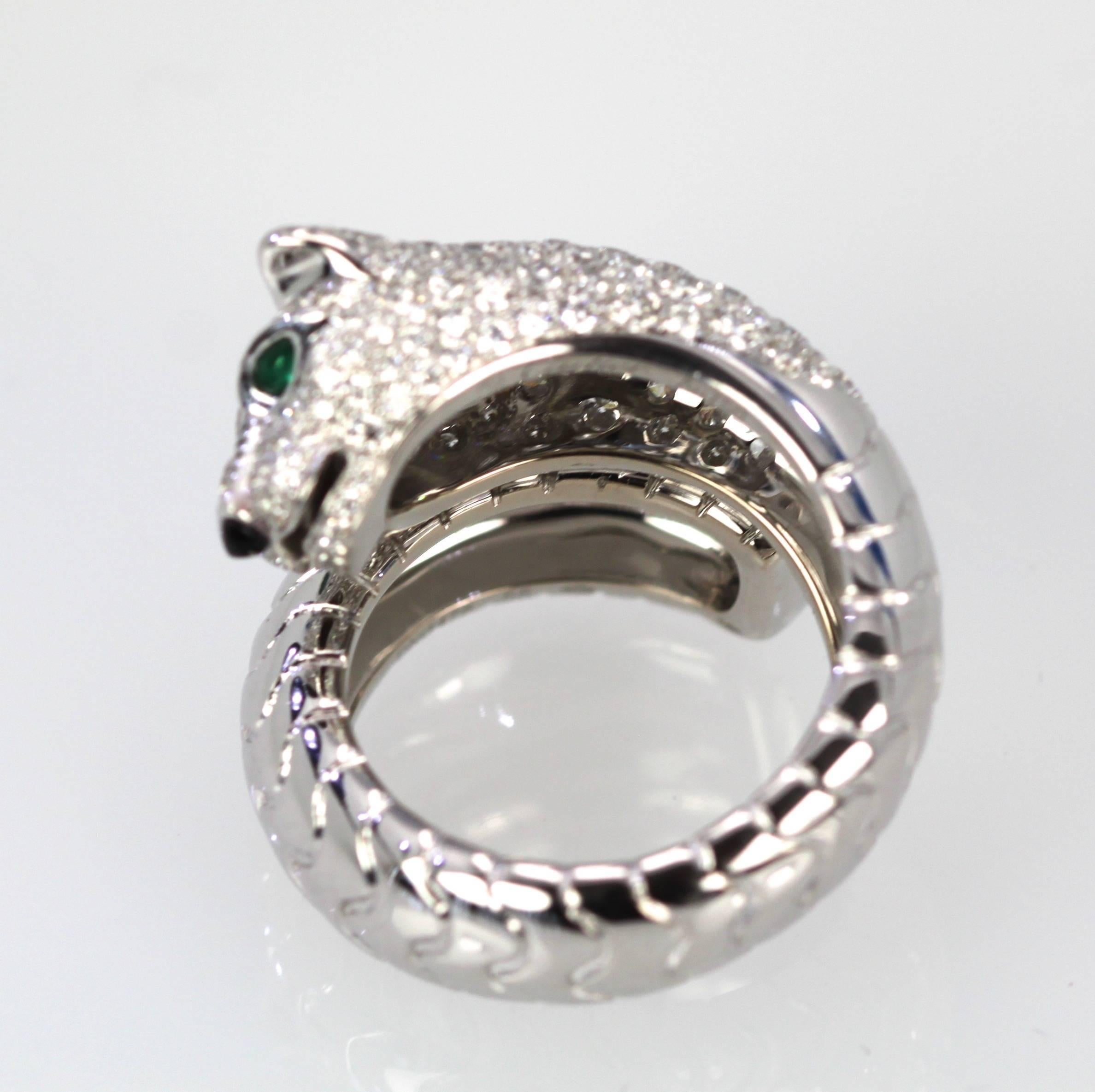 cartier panthere diamond ring