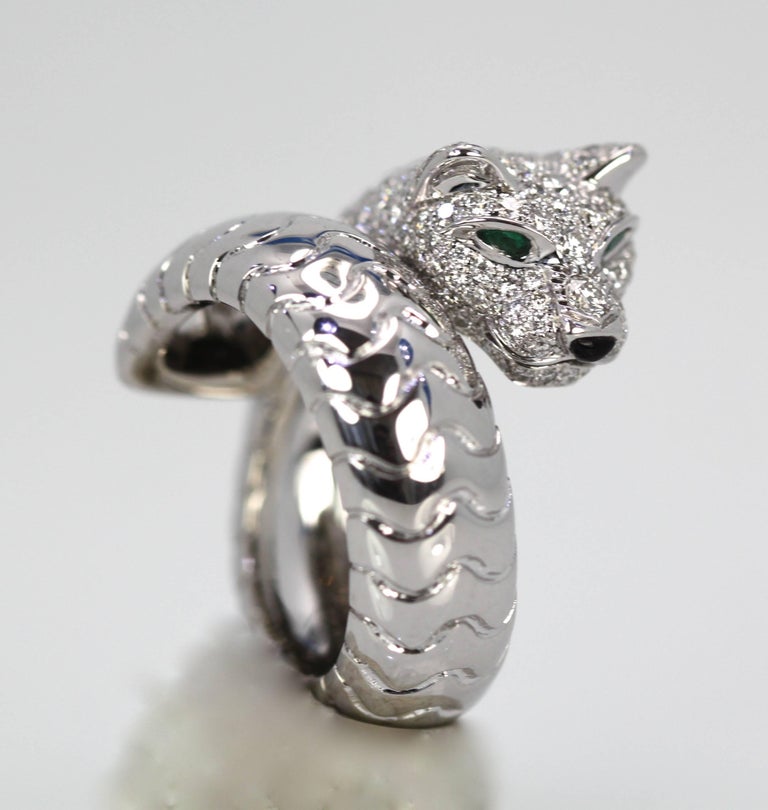Cartier Panthere Ring with Diamonds For Sale at 1stDibs | cartier ...