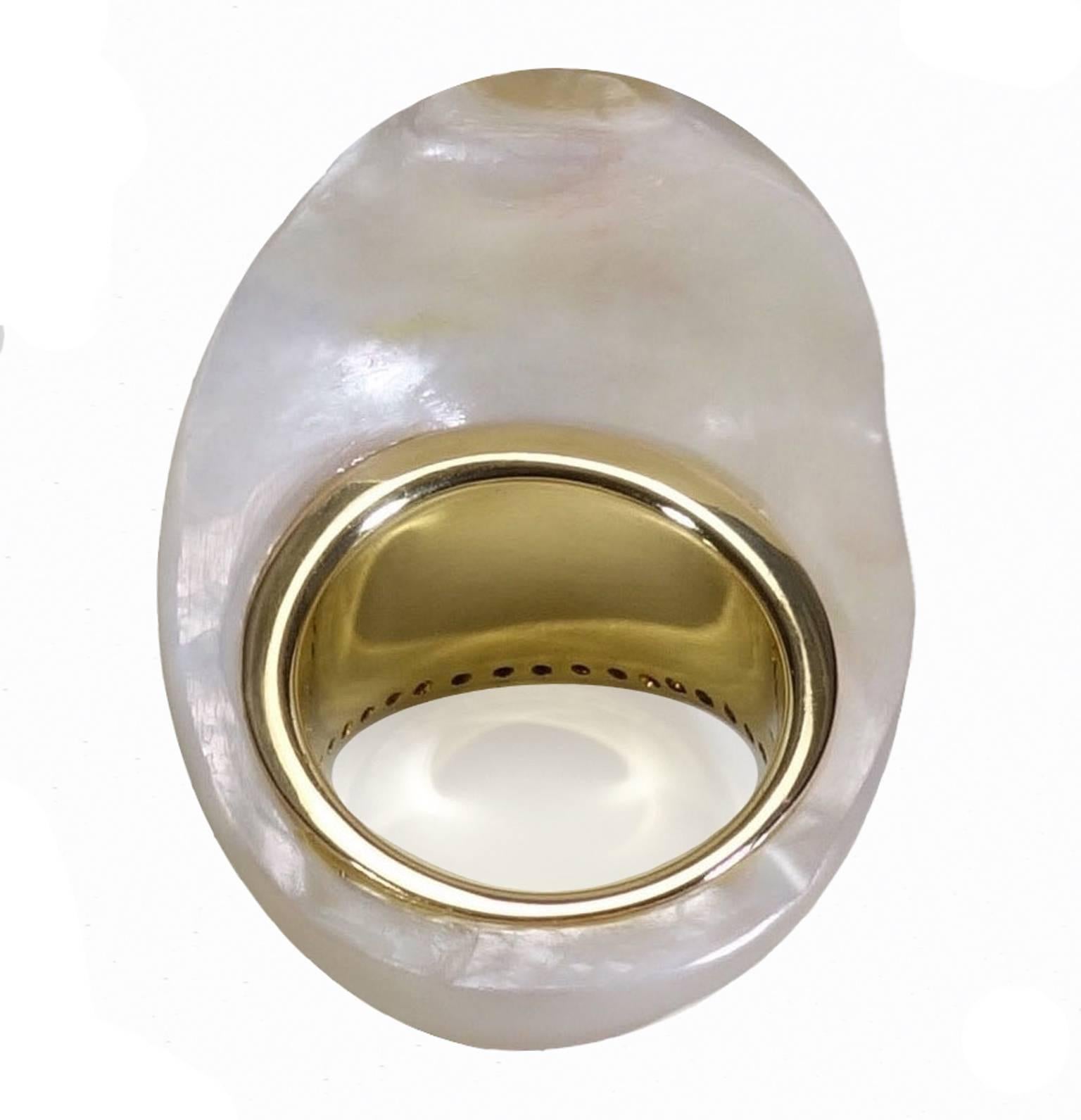 carved shell ring