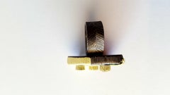 Uvarovite Tourmaline 18 Karat Green Gold Black Silver Cocktail Ring