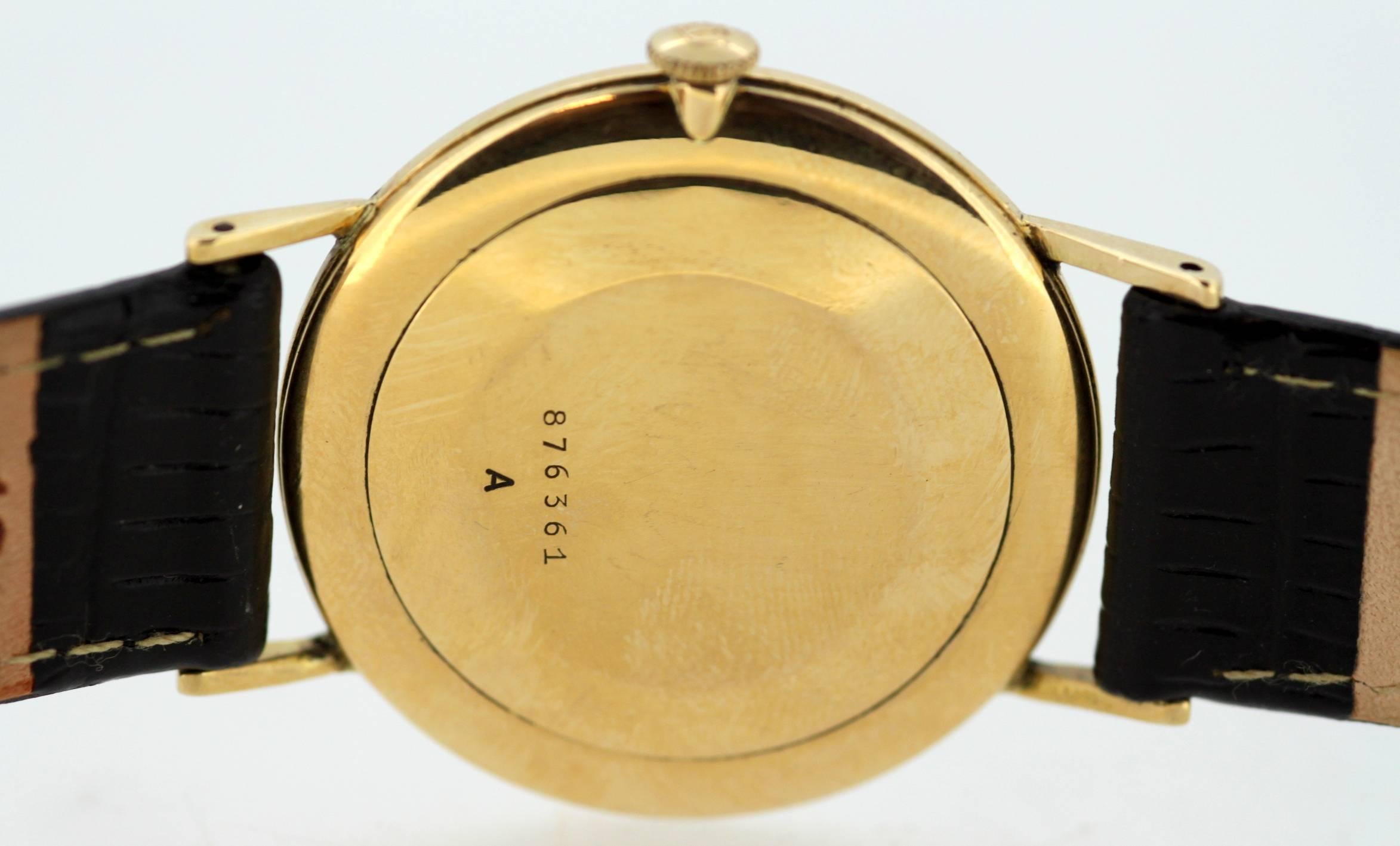 Jaeger-LeCoultre Vintage 18 Karat Gold Manual Winding Wristwatch, circa 1960s 1