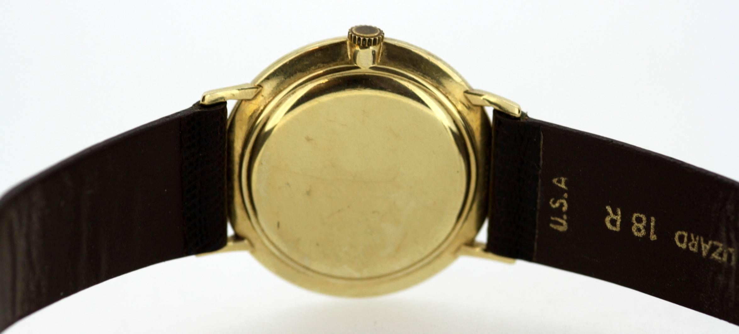 Vintage Longines 14 Karat Yellow Gold Men’s Wristwatch, circa 1960s 1