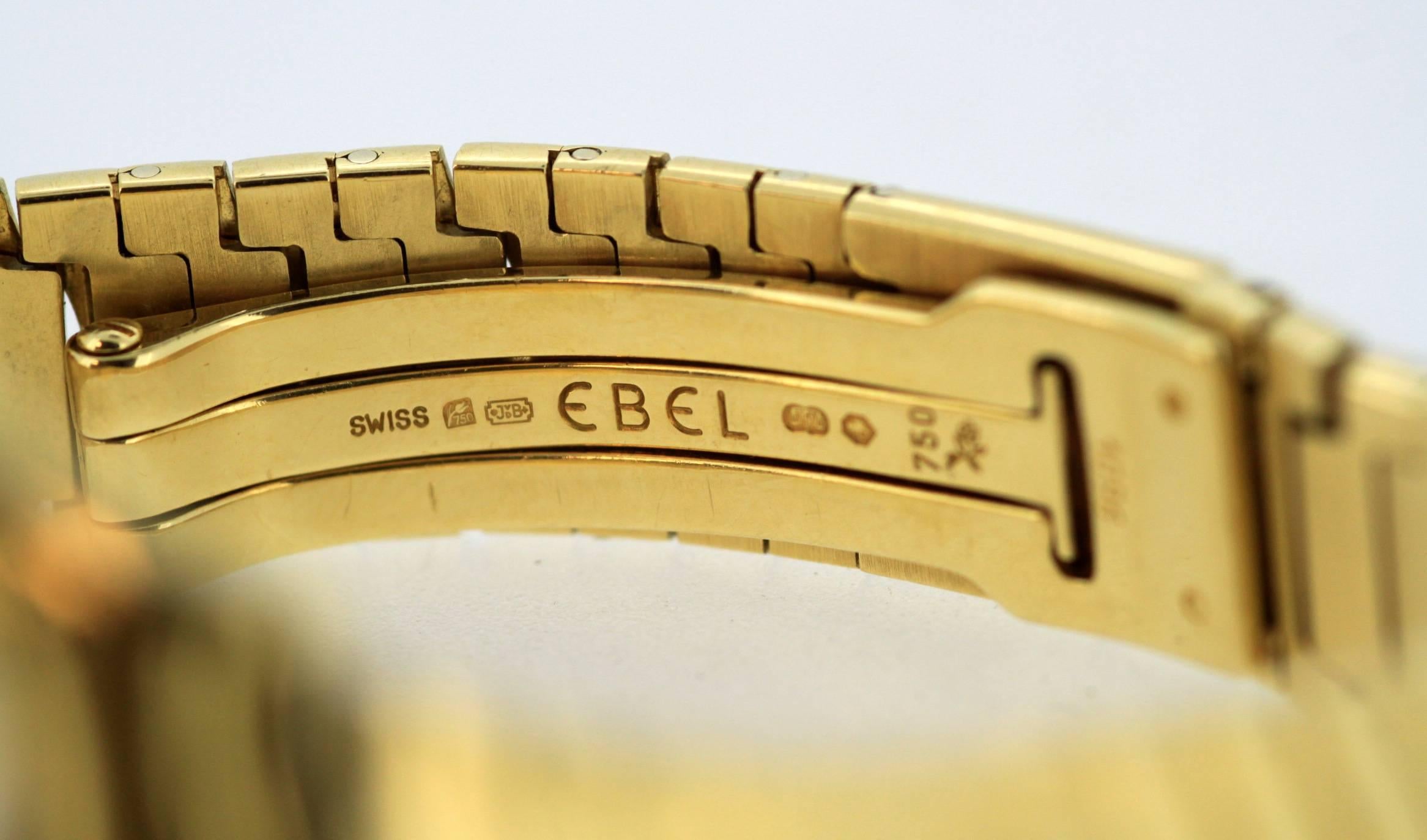 Ebel-Sport Classique Full 18 Karat Gold Wristwatch 3