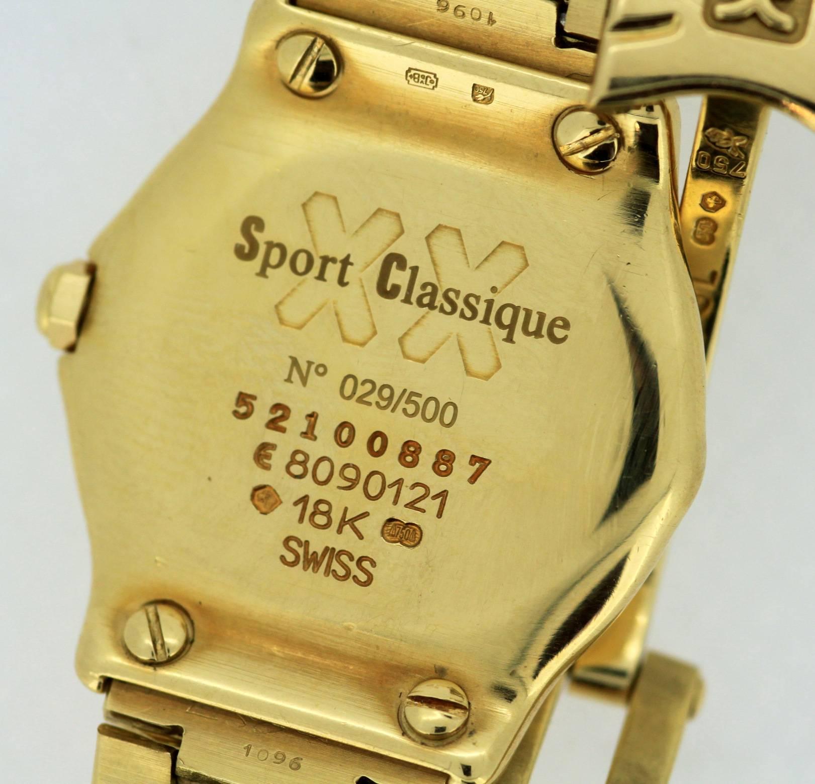 Ebel-Sport Classique Full 18 Karat Gold Wristwatch 5