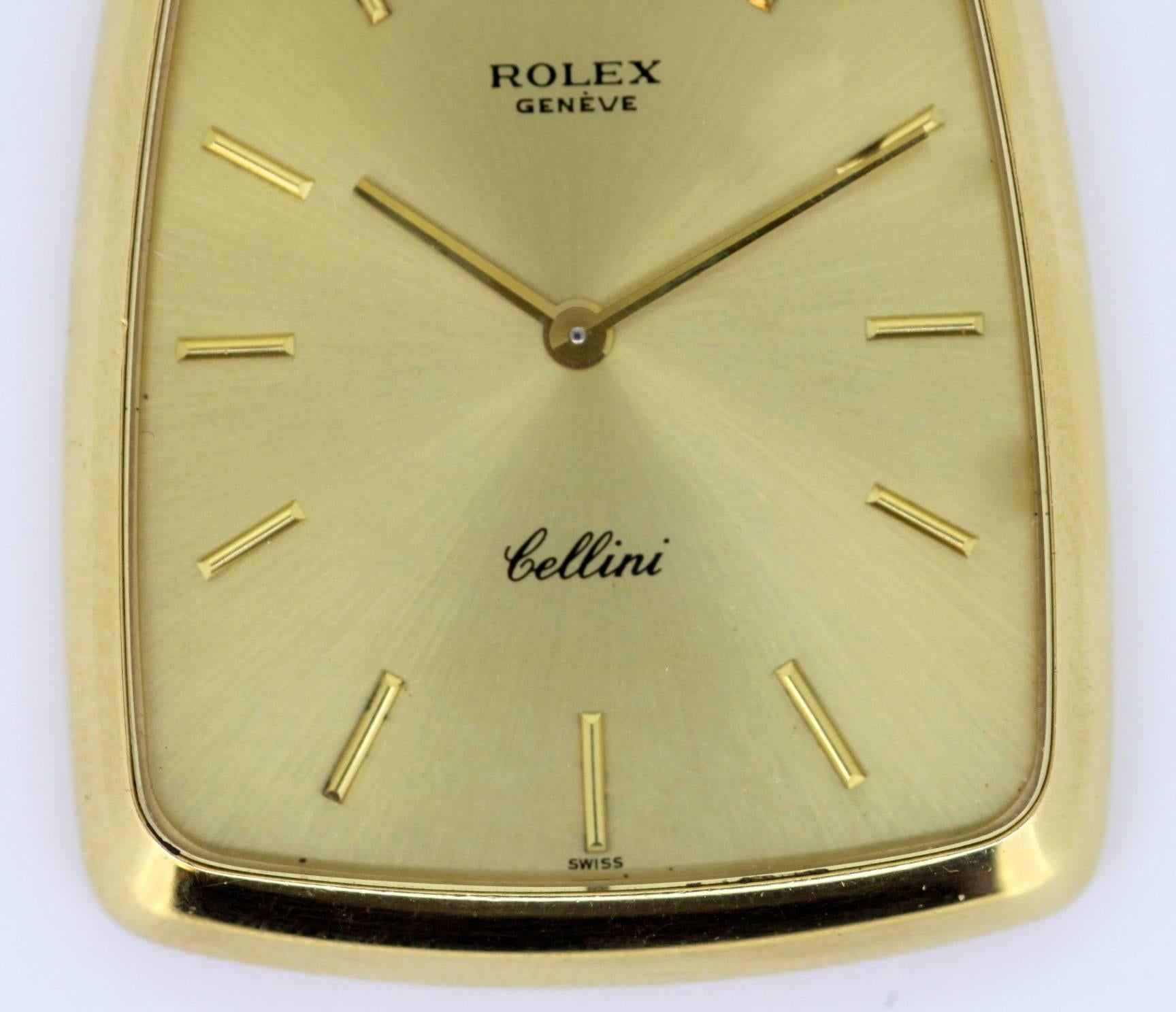Montre de poche vintage Rolex Cellini en or jaune Excellent état à Braintree, GB