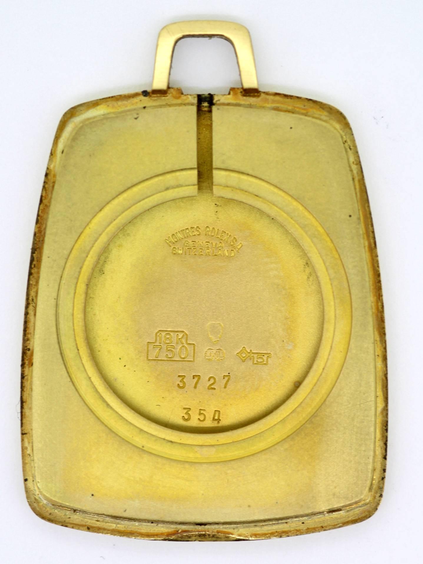 Montre de poche vintage Rolex Cellini en or jaune 2