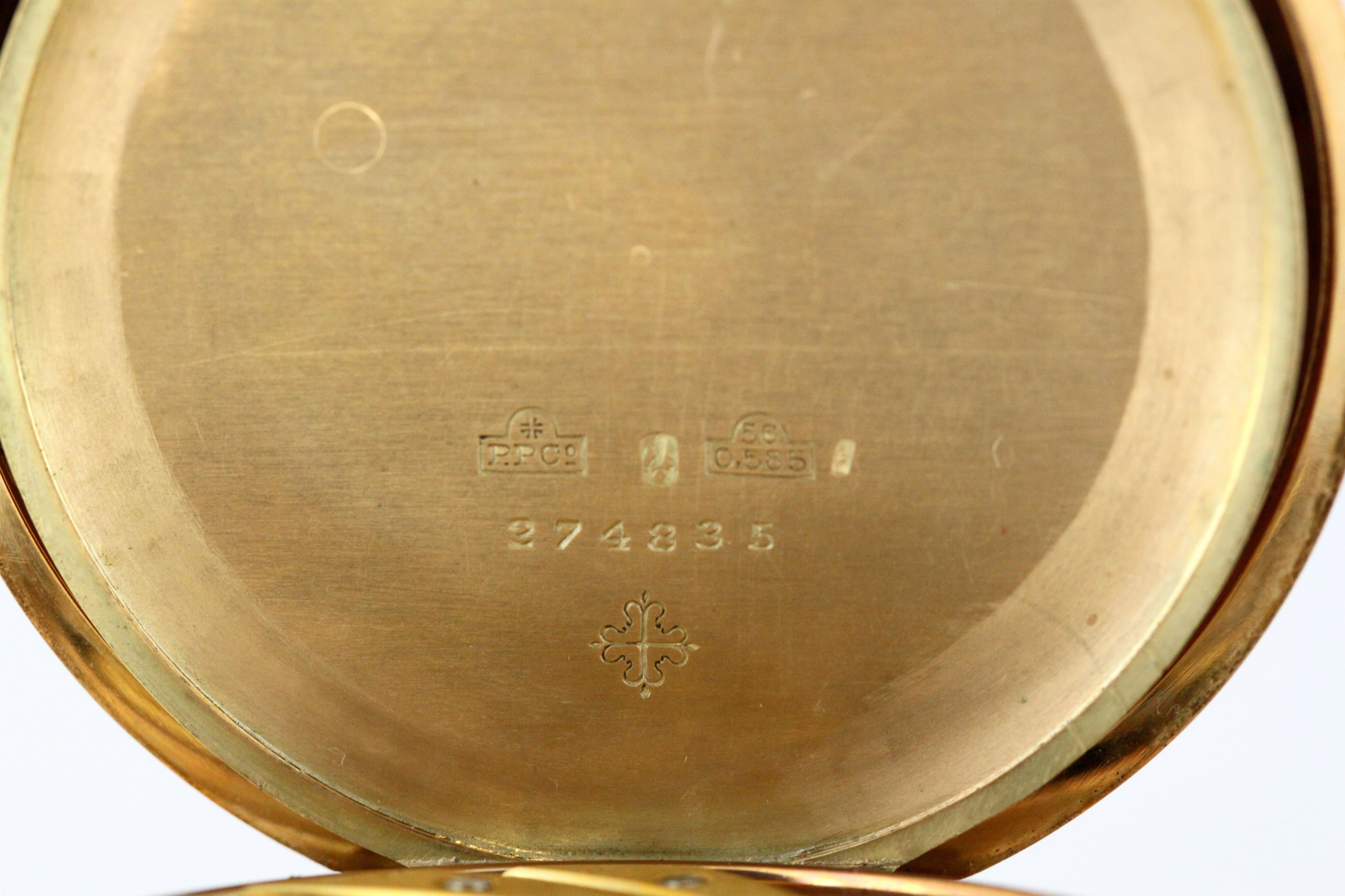 Vintage Patek Philippe 14 Karat Gold Pocket Watch, Switzerland, 1970s 8