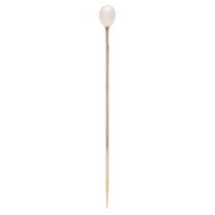 Vintage Tiffany & Co. natural saltwater pearl set on a 14kt gold pin