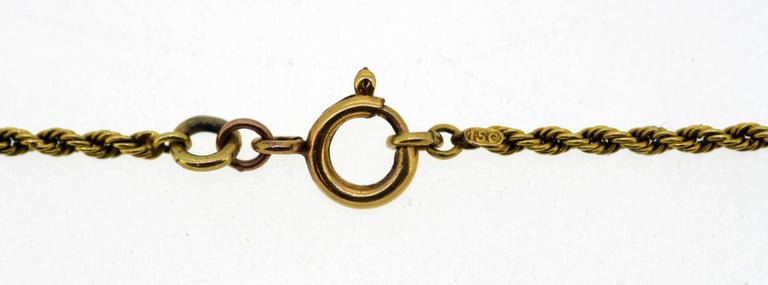 Russian 14K Gold Necklace With a Locket Pendant With Blue Sapphire. C1880 For Sale at 1stdibs