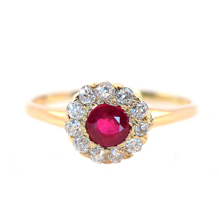 Ruby diamond ring tiffany