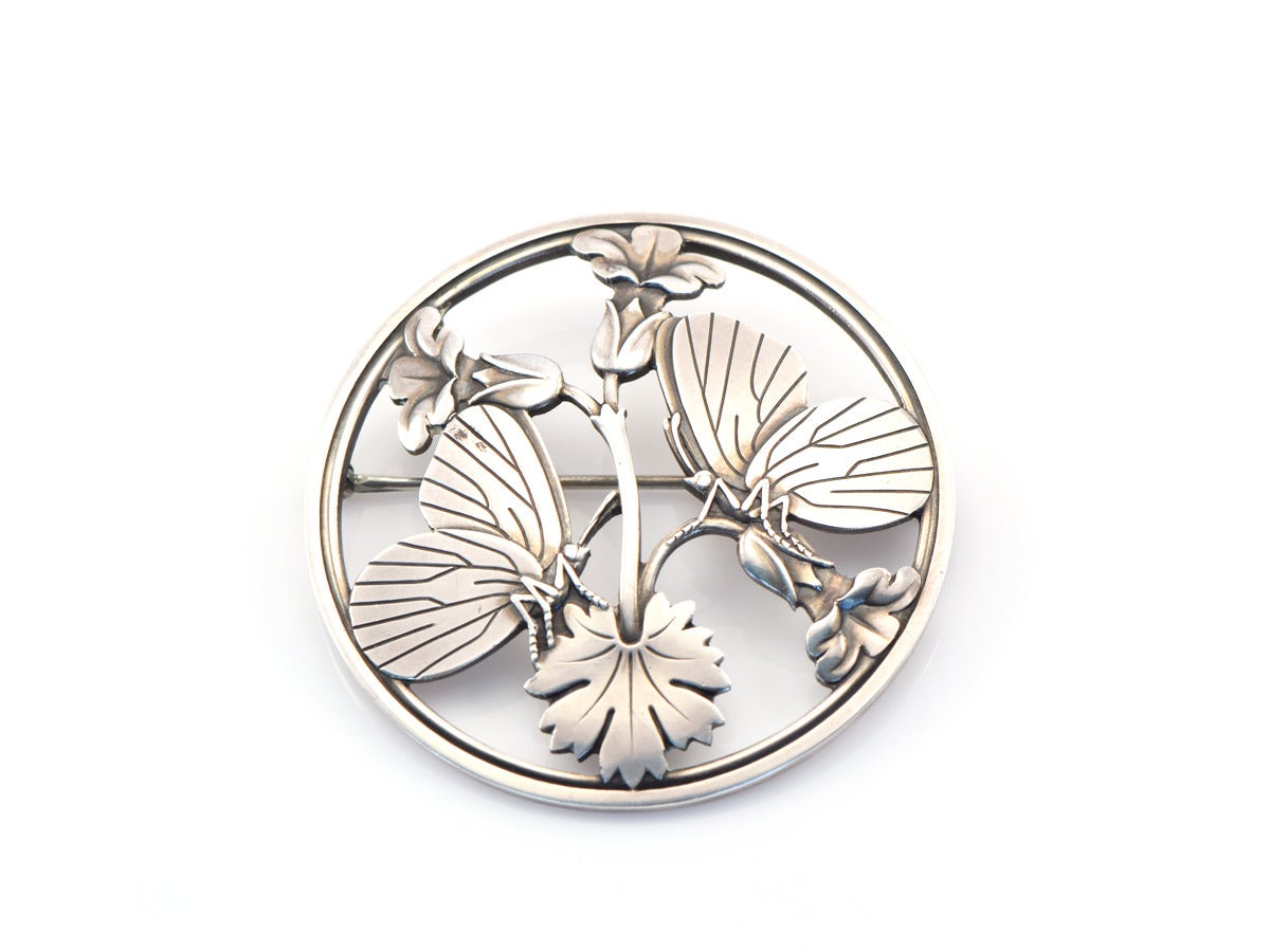 Sterling Silver Jensen Brooch In Excellent Condition In San Francisco, CA
