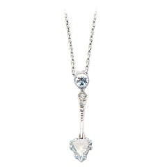 Diamond and Platinum Pendant