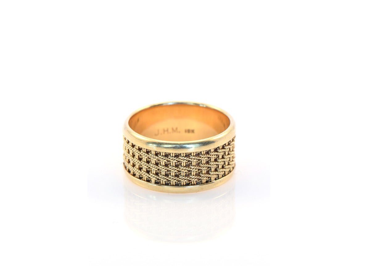 Men's Gold Woven Band