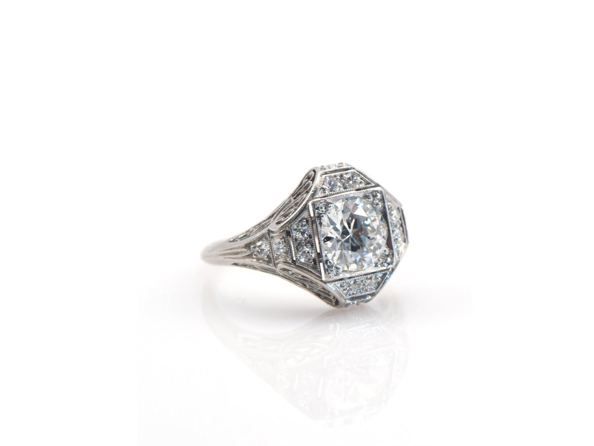 Art Deco 1930s Diamond Platinum Ring