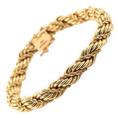 1950s Tiffany Gold Rope Bracelet