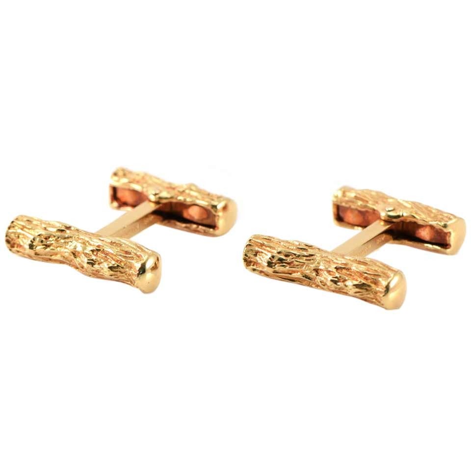 1970s Tiffany and Co. Gold Cufflinks