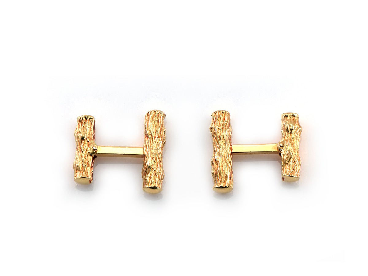 Men's 1970s Tiffany and Co. Gold Cufflinks