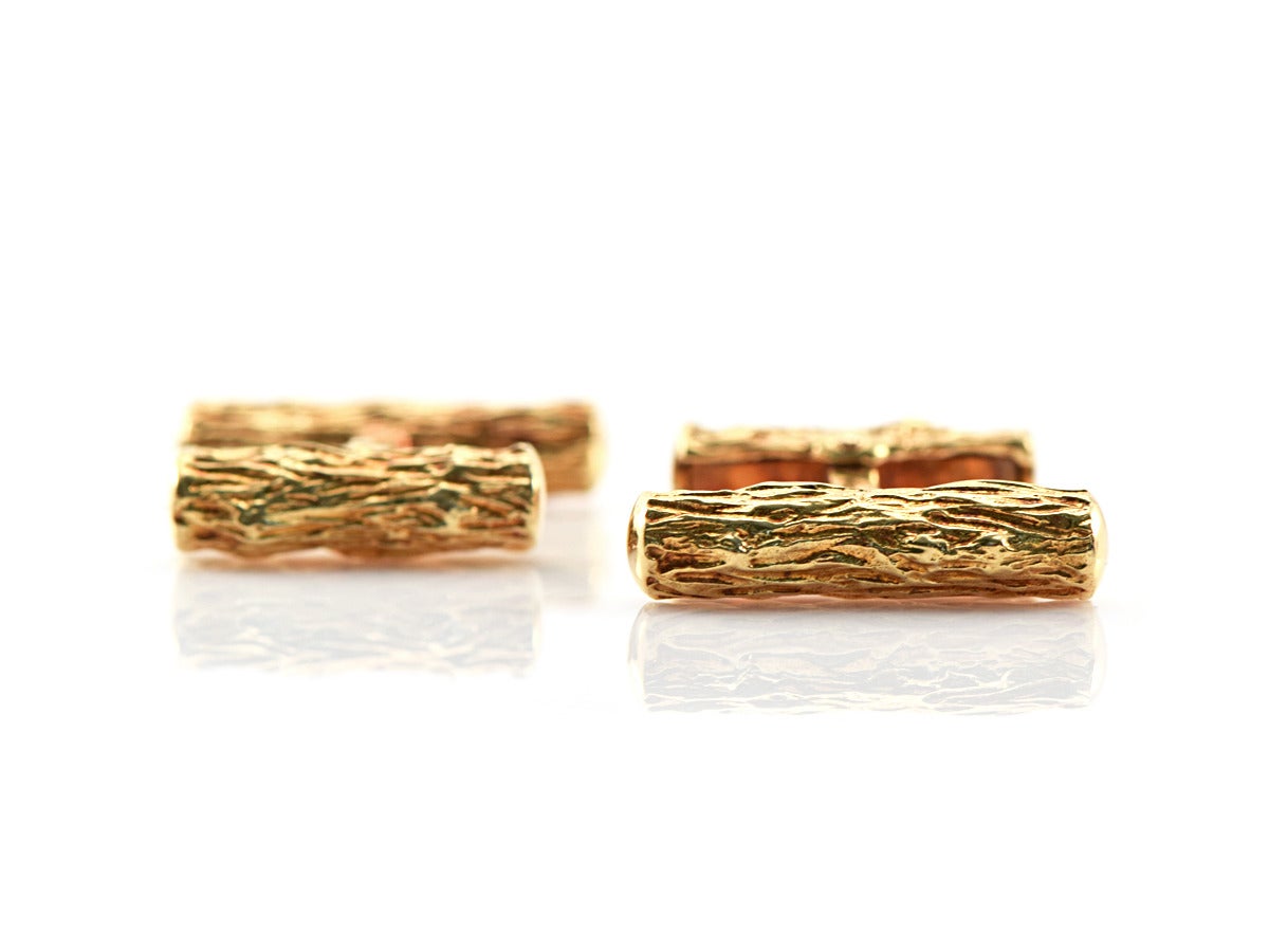 1970s Tiffany and Co. Gold Cufflinks 1