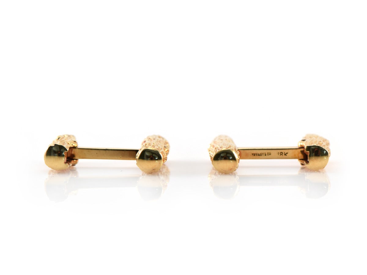 1970s Tiffany and Co. Gold Cufflinks 2