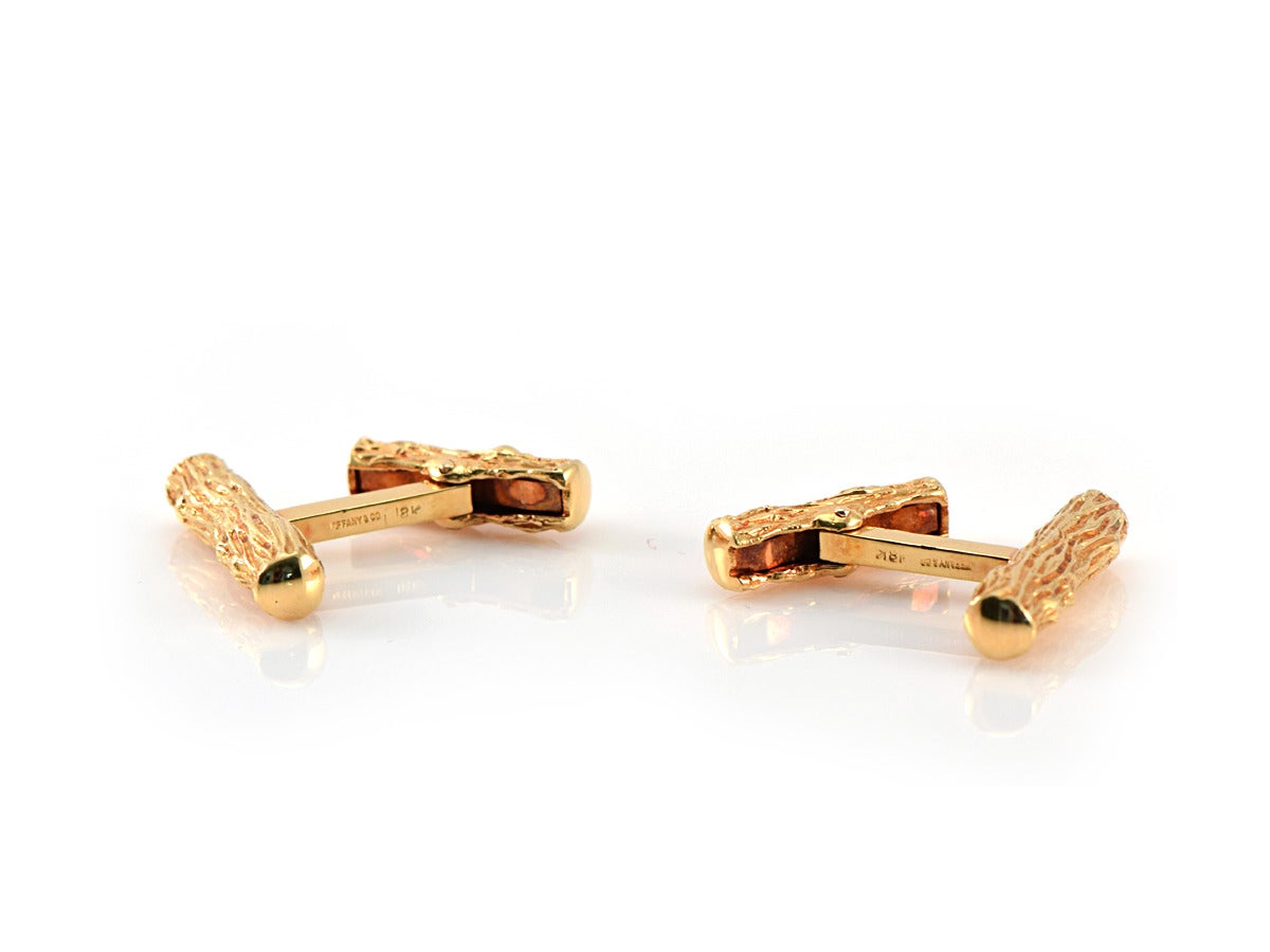 1970s Tiffany and Co. Gold Cufflinks 3