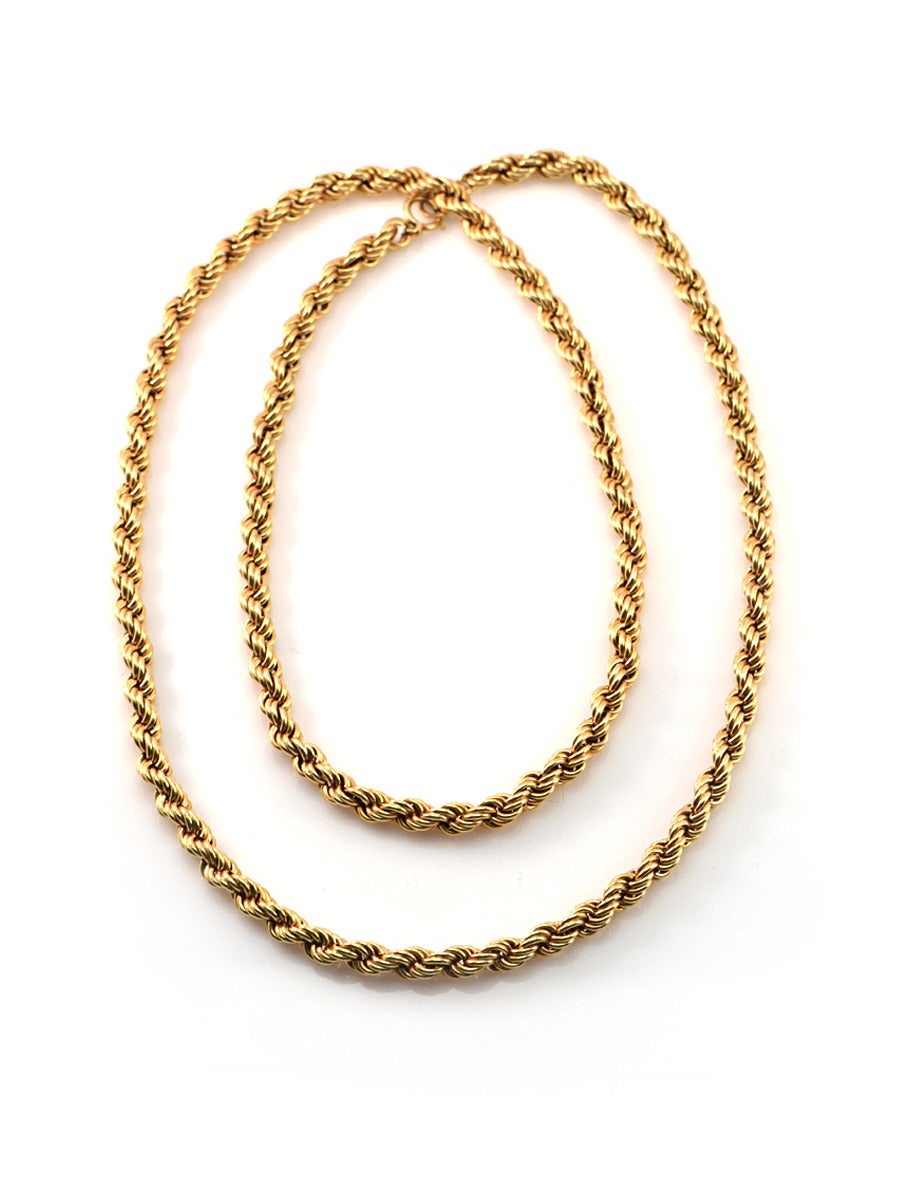 Long Gold Rope Chain