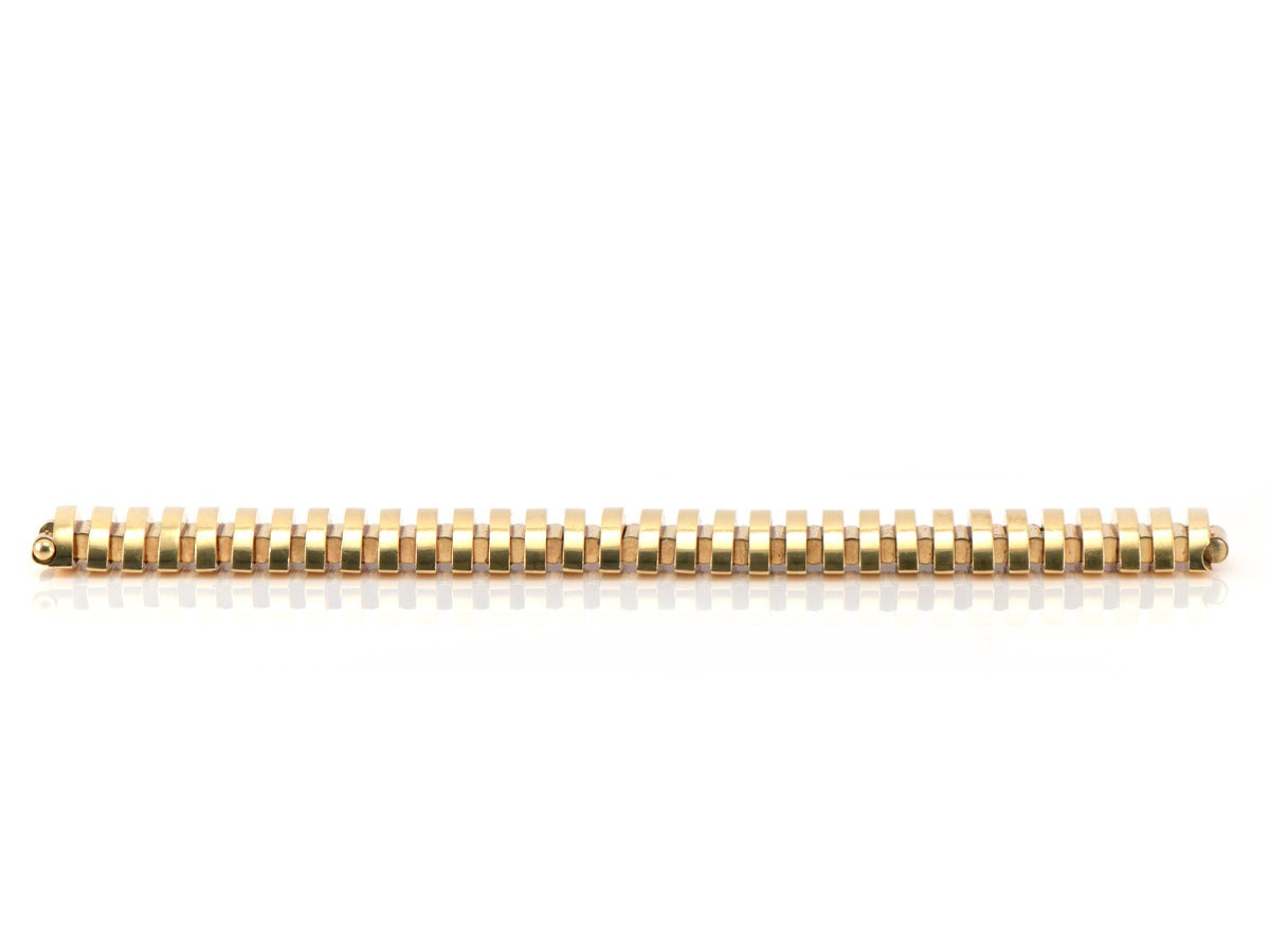 1960s Retro Gold Link Bracelet 2