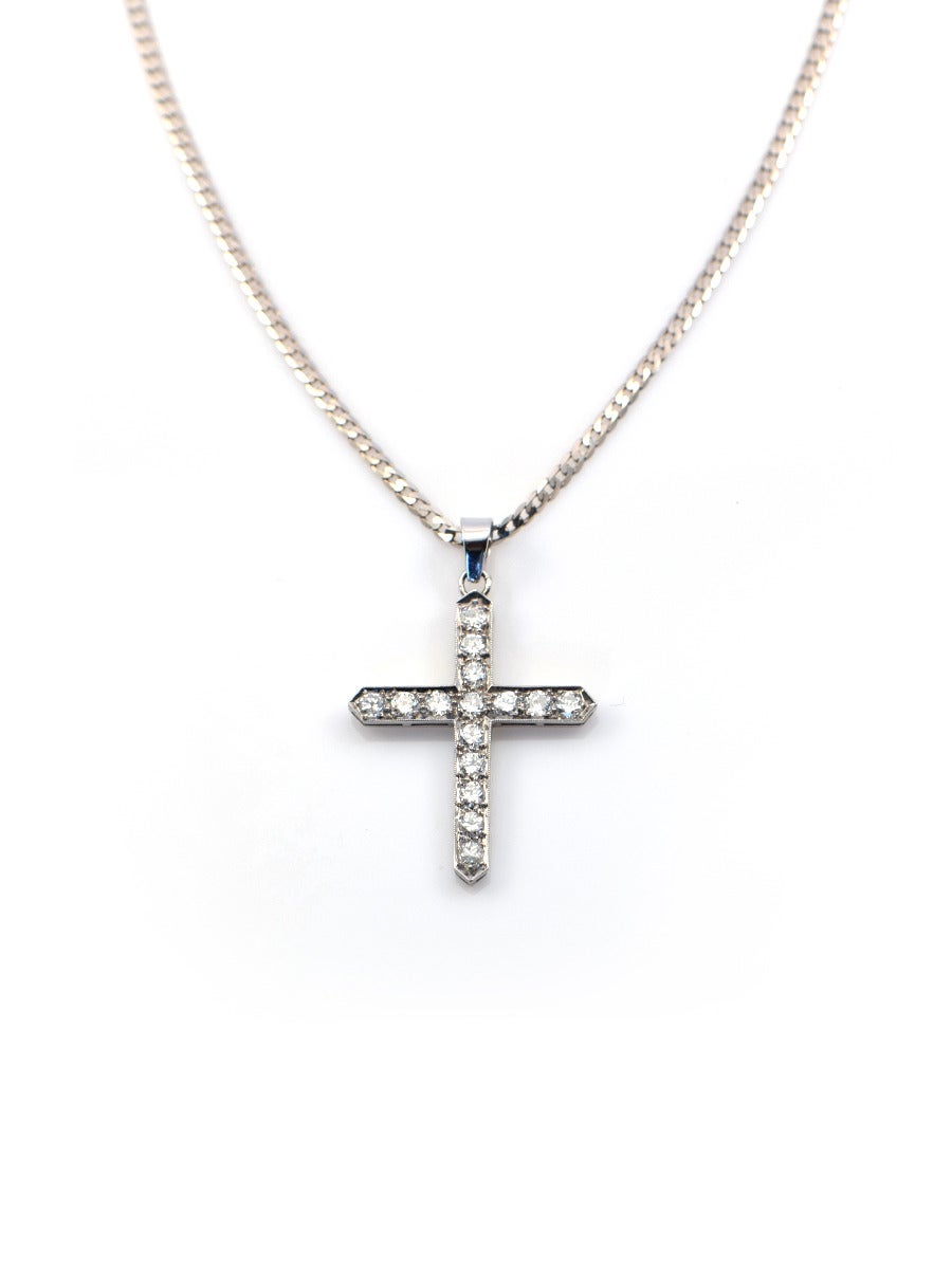 Diamond Pave Cross Pendant